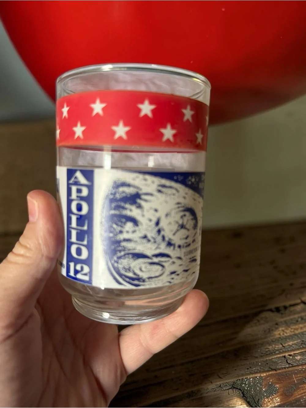 Vintage Apollo 12 Commemorative Drinking Glasses Set of 2 NASA Space Race 1969